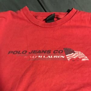 Polo Jeans Co. Ralph Lauren Red T-shirt
